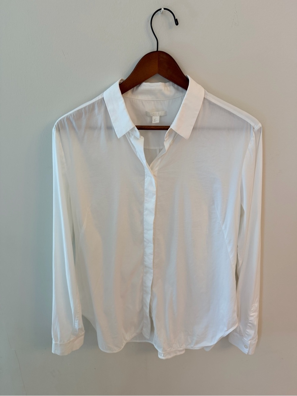 COS classic white button up